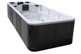 Aquatic 7 Swimspa | Sterling White with DARK GREY