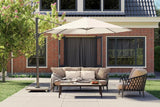 Platinum Sun & Shade | Challenger T¹ Zweefparasol Premium Ø350 cm | Havana