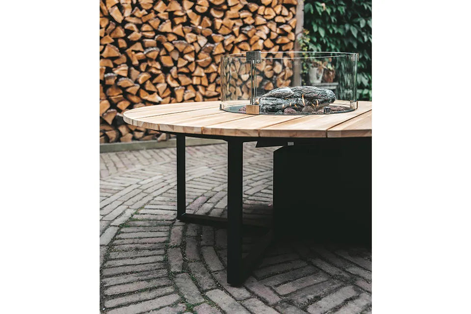 Cosi | Cosiloft 120 Round | White Frame | Teak Top