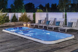 Dynamic Swimspa | Sterling White with DARK GREY