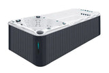 Dynamic Deep Swimspa | Sterling White with DARK GREY