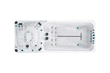 Dynamic Deep Swimspa | Sterling White with DARK GREY