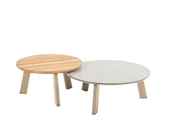 Taste by 4 Seasons | Emma Koffietafelset Ø65 en Ø80 cm | Latte-Ceramic-Teak