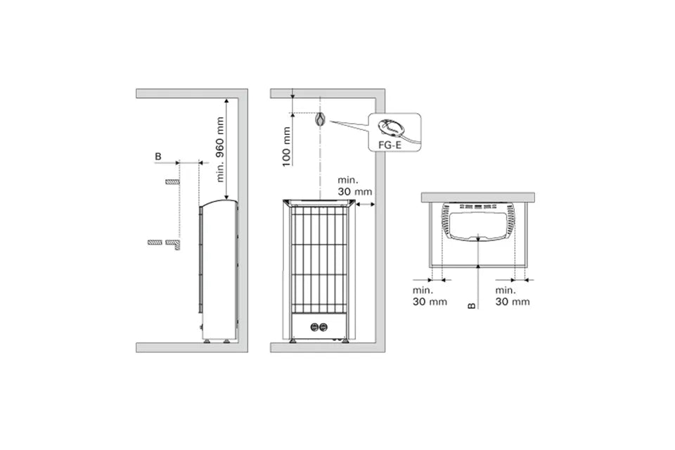 Harvia | Figaro Saunakachel FG70 | Black