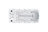 Fitness 2 Deep Swimspa | Sterling White with DARK GREY