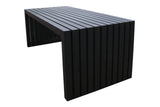 Tuintafel Aluminium 200 x 92 cm, Zwart - Fonteyn