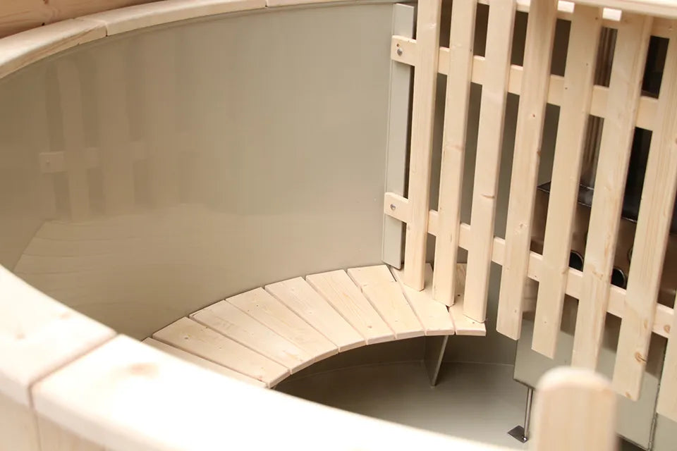 Fonteyn | Houten Hottub Ø180 cm met Polypropyleen Binnenzijde