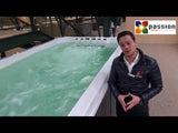 Dynamic Deep Swimspa | Sterling White with DARK GREY