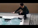 Aquatic 1 Swimspa | Sterling White with DARK GREY