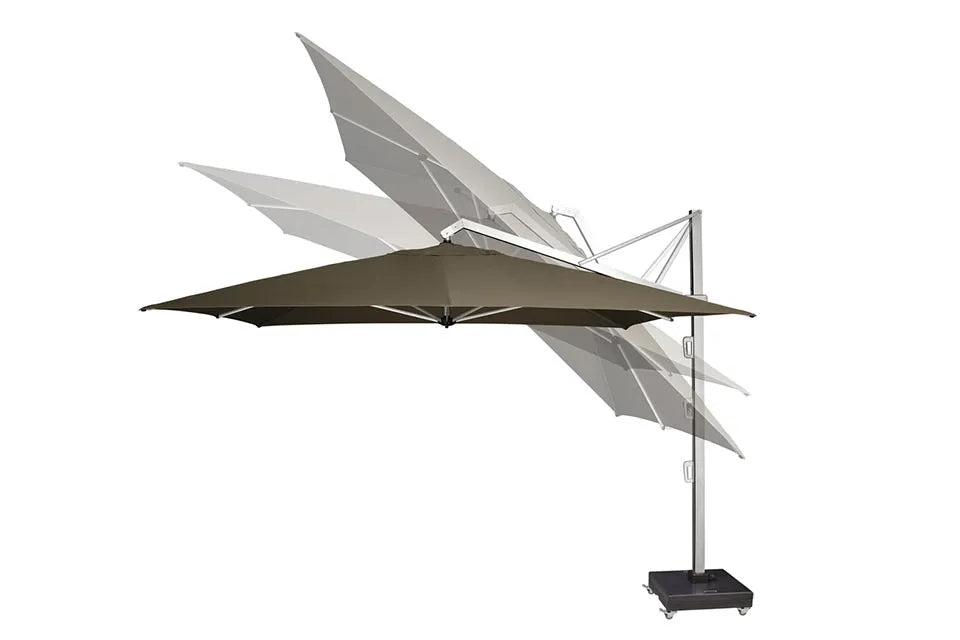 Platinum Sun & Shade | Icon Zweefparasol Premium 400 x 300 cm | Havana
