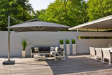 Platinum Sun & Shade | Icon Zweefparasol Premium 400 x 300 cm | Havana