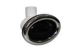Passion | 9 5/8‘‘ Mega Swim Jet, Adjustable Directional, Fixed in Body, Smooth, Chrome-Black