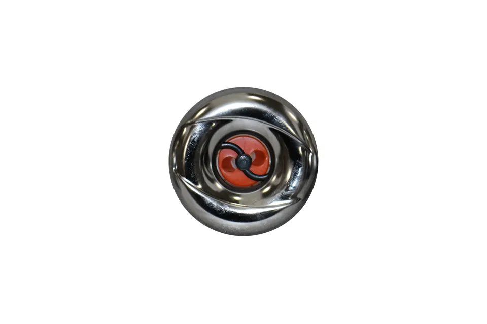 Passion | 3 3/8 Mini Jet, Pulsator, Snap-In, Smooth, Chrome-Orange