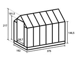 Royal Well | Kate IV Tuinkas | Veiligheidsglas 3 mm | Wit