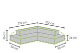 Winza | Loungesethoes Premium Plateau 272 x 272 x 65 cm