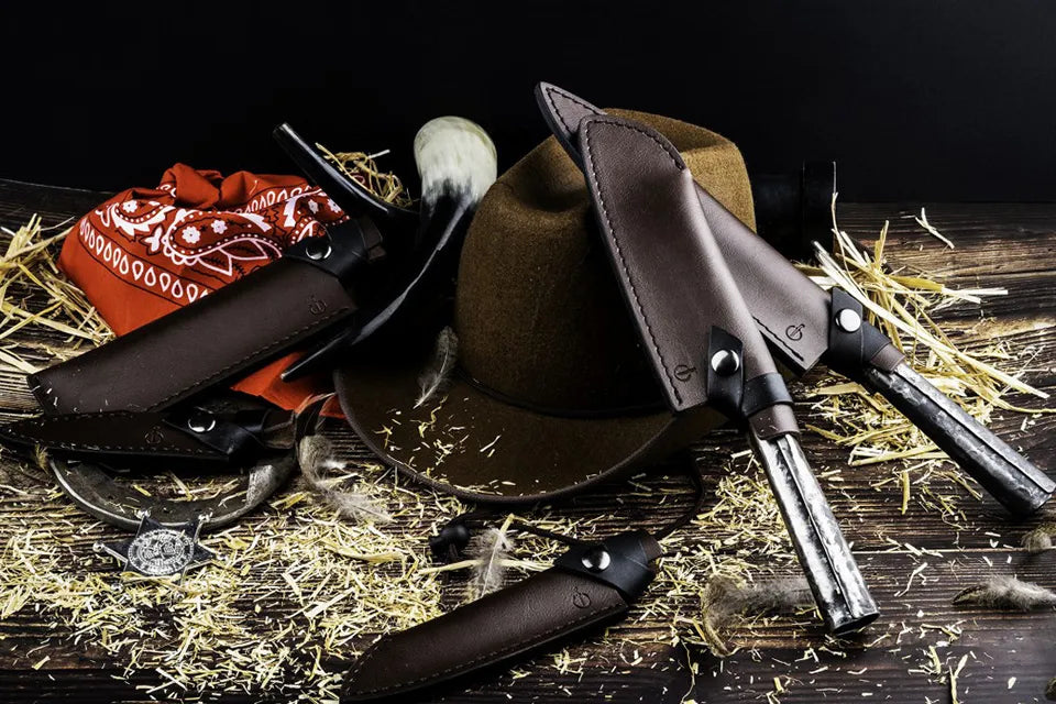 Leather Forged | Lederen Hoes Universeel mes