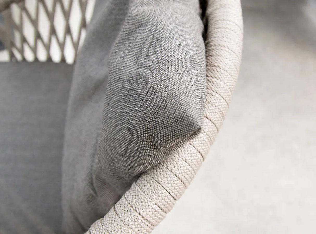 Borek | Majinto Zit- en Rugkussen Tuinstoel | Dark Taupe