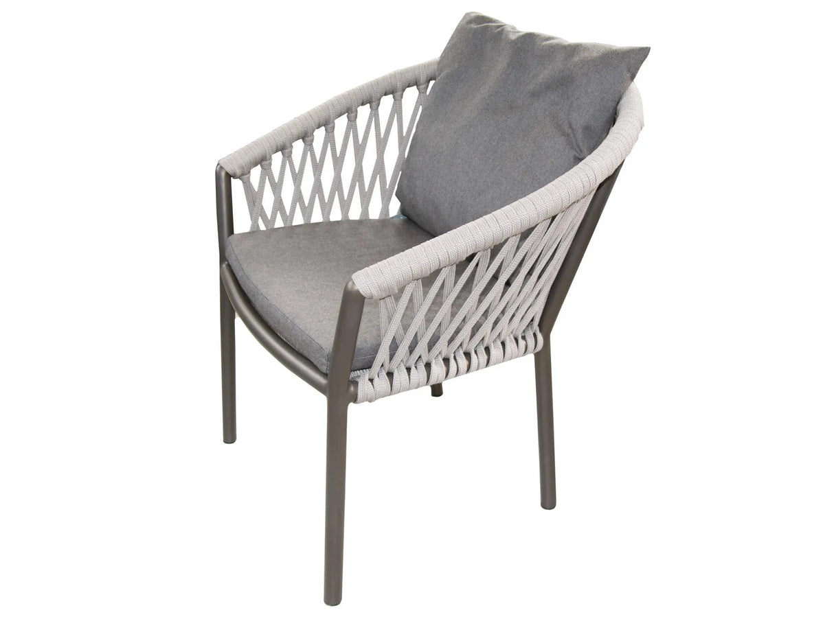 Borek | Majinto Zit- en Rugkussen Tuinstoel | Dark Taupe