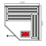 Fonteyn | Marriott 220 Sauna Compleet | Red Cedar