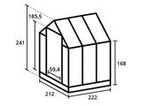Royal Well | Mary I Tuinkas | Veiligheidsglas 3 mm | Zwart