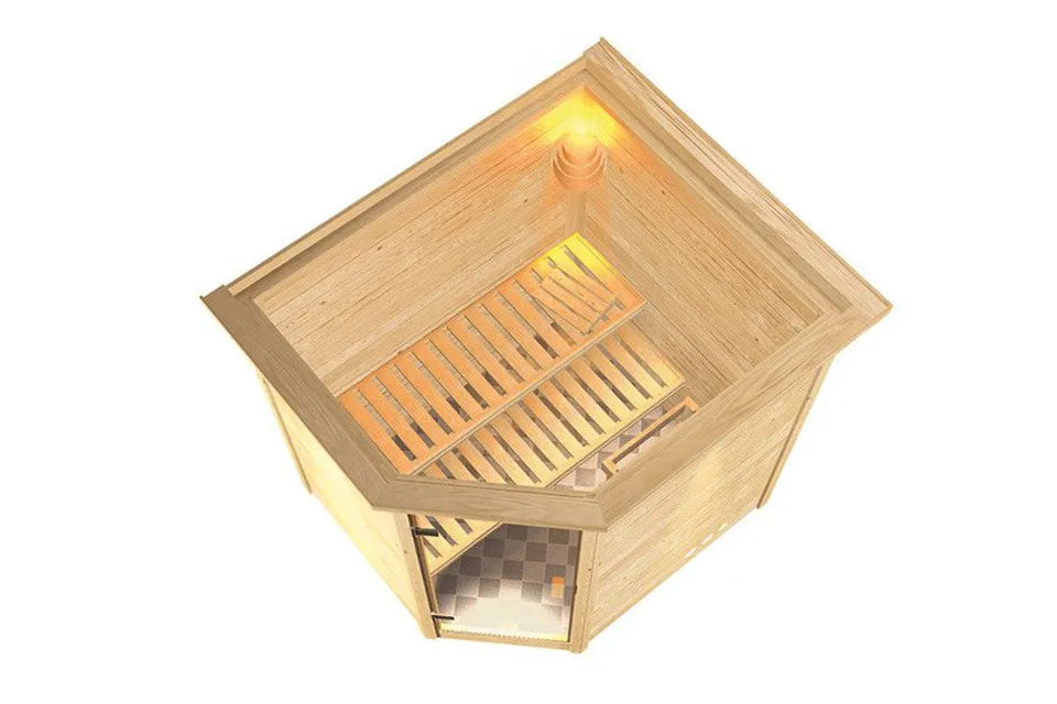 Karibu | Mia Sauna | Bronzeglas Deur