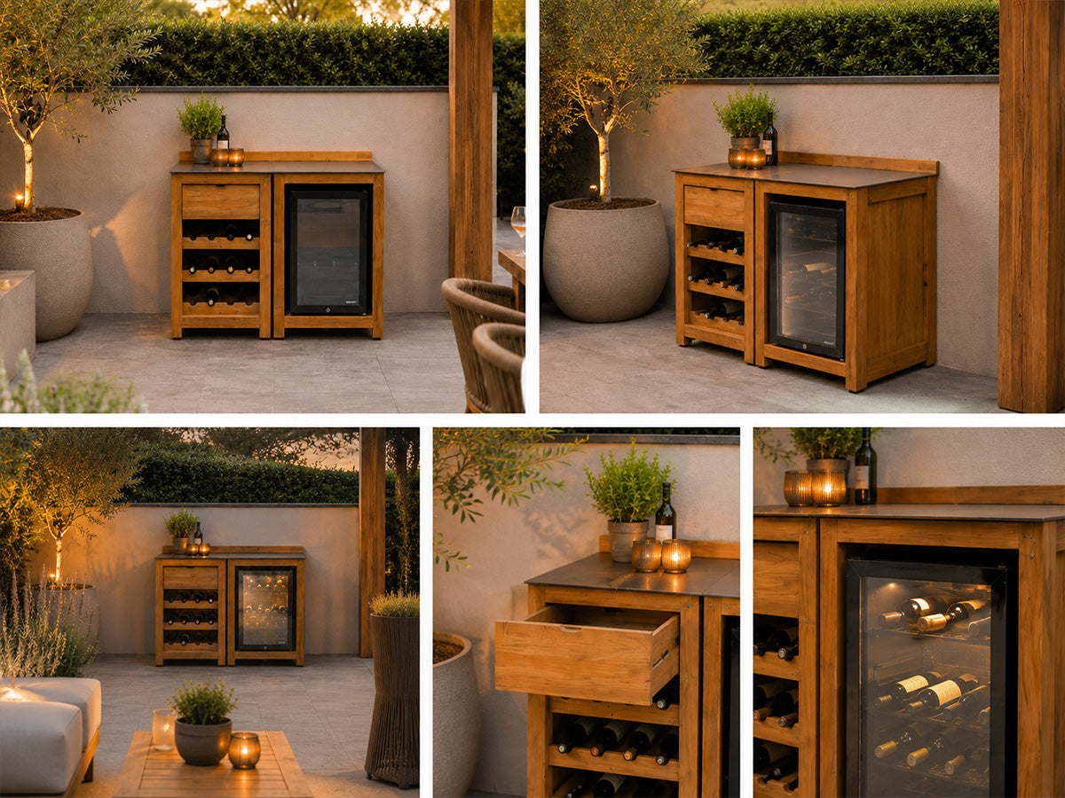 Passion Grills | Milano Buitenkeuken Opstelling 01 | Belgium Dark Grey