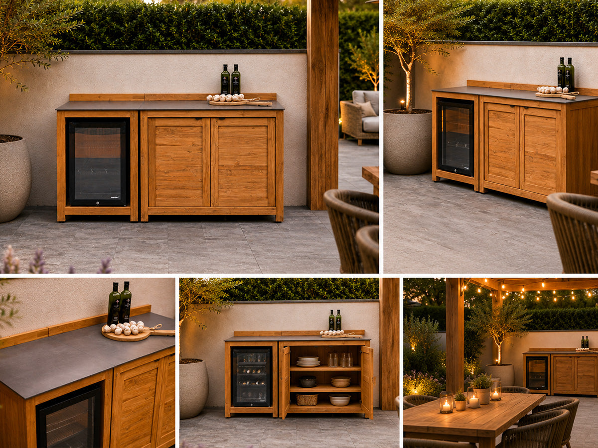 Passion Grills | Milano Buitenkeuken Opstelling 02 | Belgium Dark Grey
