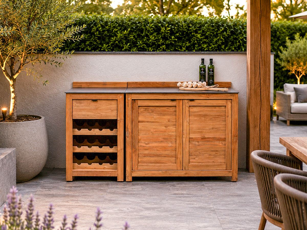 Passion Grills | Milano Buitenkeuken Opstelling 03 | Belgium Dark Grey