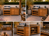 Passion Grills | Milano Buitenkeuken Opstelling 04 | Belgium Dark Grey