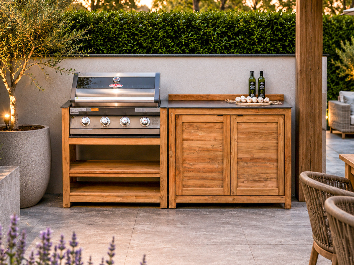 Passion Grills | Milano Buitenkeuken Opstelling 04 | Belgium Dark Grey