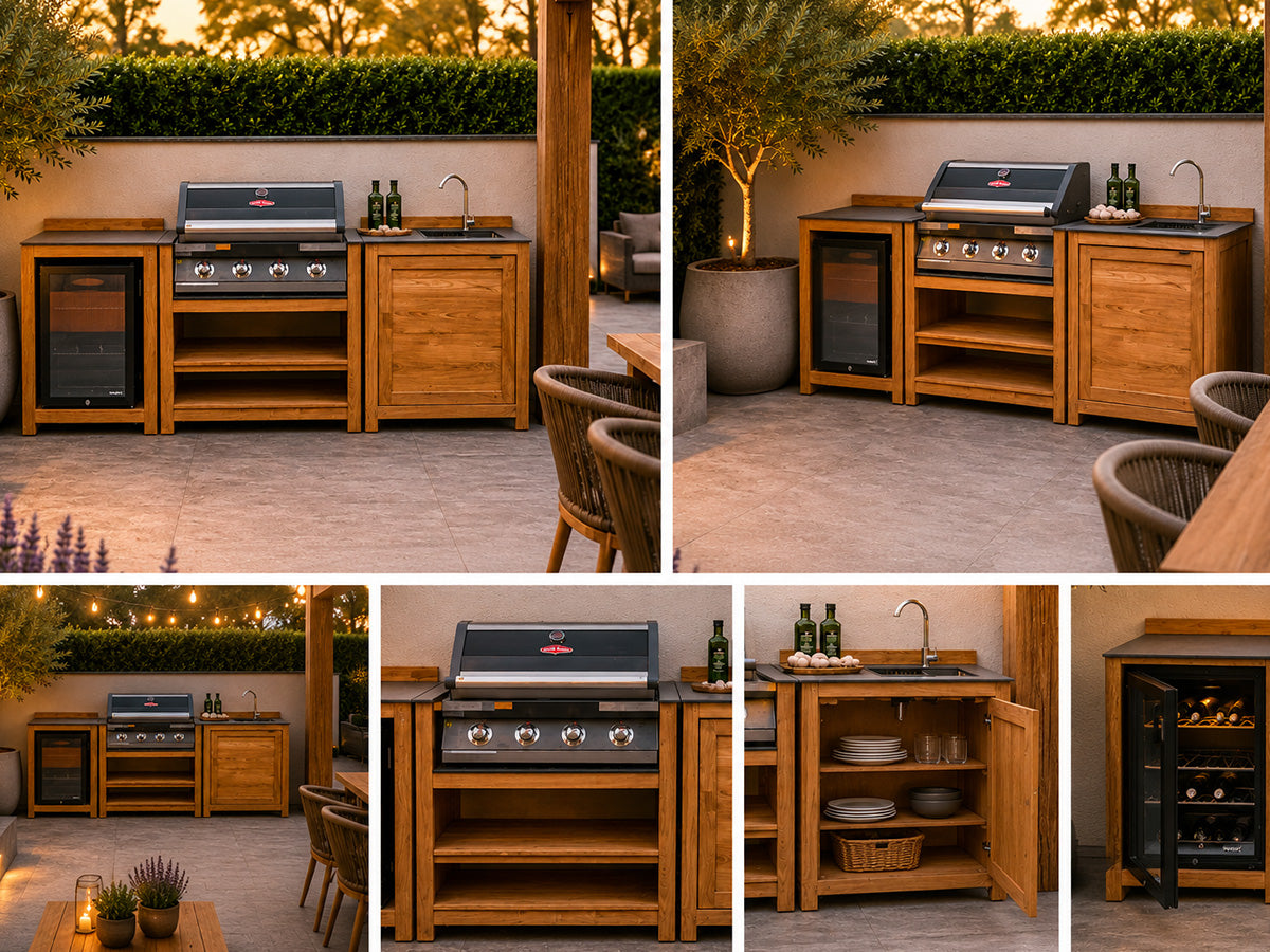 Passion Grills | Milano Buitenkeuken Opstelling 05 | Belgium Dark Grey