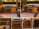 Passion Grills | Milano Buitenkeuken Opstelling 05 | Belgium Dark Grey