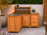 Passion Grills | Milano Buitenkeuken Opstelling 06 | Belgium Dark Grey