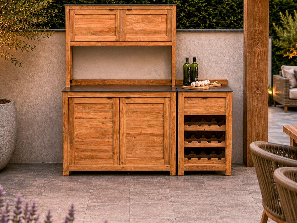 Passion Grills | Milano Buitenkeuken Opstelling 07 | Belgium Dark Grey
