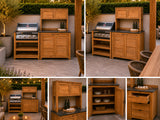 Passion Grills | Milano Buitenkeuken Opstelling 09 | Belgium Dark Grey