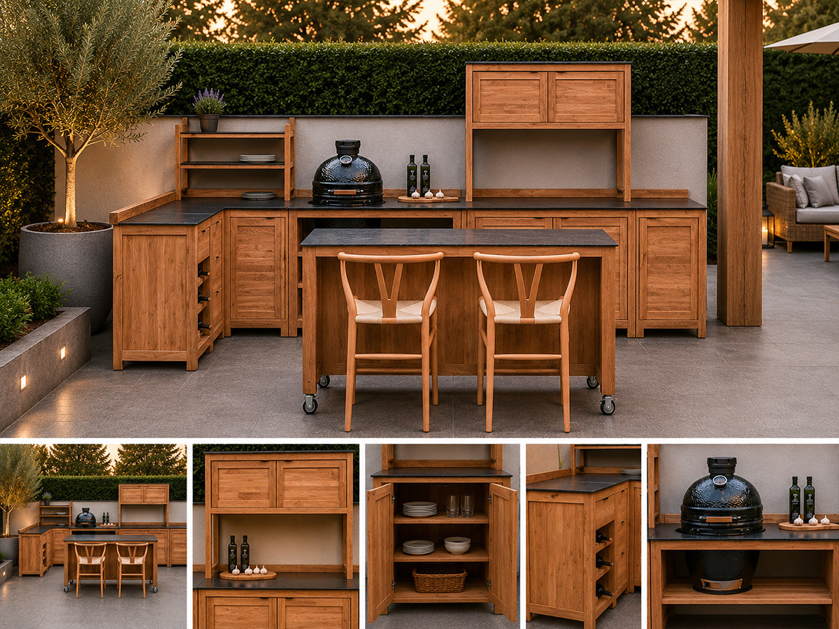 Passion Grills | Milano Buitenkeuken Opstelling 14 | Belgium Dark Grey