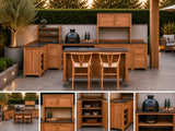 Passion Grills | Milano Buitenkeuken Opstelling 14 | Belgium Dark Grey