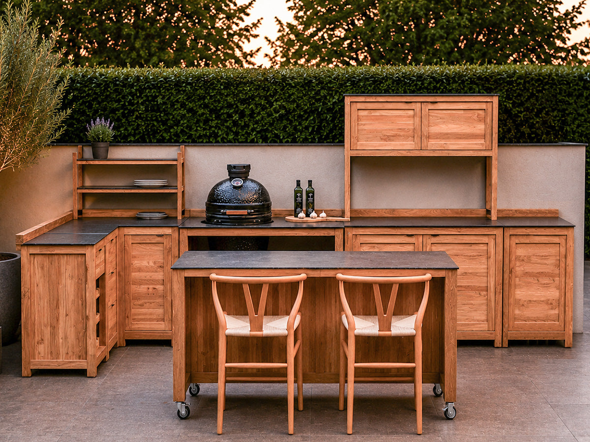 Passion Grills | Milano Buitenkeuken Opstelling 14 | Belgium Dark Grey