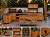 Passion Grills | Milano Buitenkeuken Opstelling 15 | Belgium Dark Grey