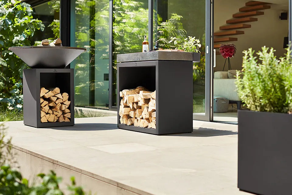 OFYR | Butcher Block Storage 90 Black | Donker Grijs Keramiek