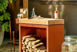 OFYR | Butcher Block Storage 90 Corten | Teak Hout