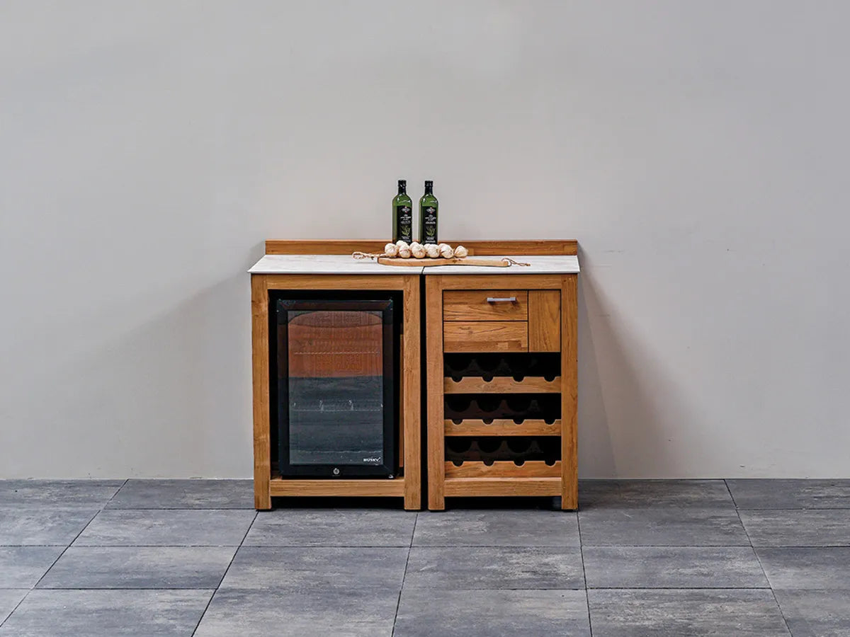 Passion Grills | Milano Buitenkeuken Opstelling 03 | Albastro Cream