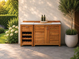 Passion Grills | Milano Buitenkeuken Opstelling 05 | Albastro Cream