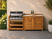 Milano Buitenkeuken Opstelling 09, Albastro Cream - Passion Grills