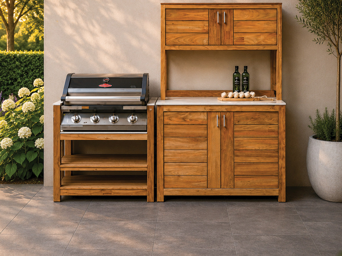 Passion Grills | Milano Buitenkeuken Opstelling 10 | Albastro Cream