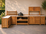 Passion Grills | Milano Buitenkeuken Opstelling 19 | Albastro Cream