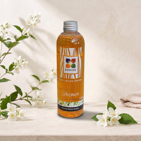 Passion Jasmin – aroma in een gestileerde productafbeelding