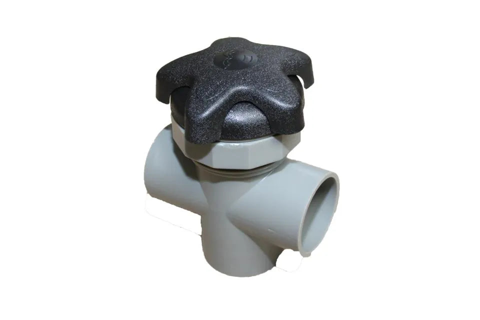 Passion | Diverter Valve - 2 S x 2" S x 2" S, Star Handle, Black