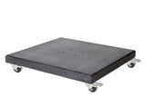Platinum Sun & Shade | Modena Parasolvoet Graniet met Wielen | 90 kg