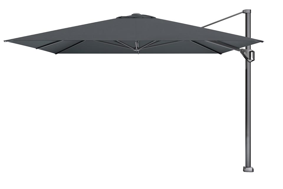 Platinum Sun & Shade | Challenger T¹ Zweefparasol Premium 350 x 350 cm | Faded Black